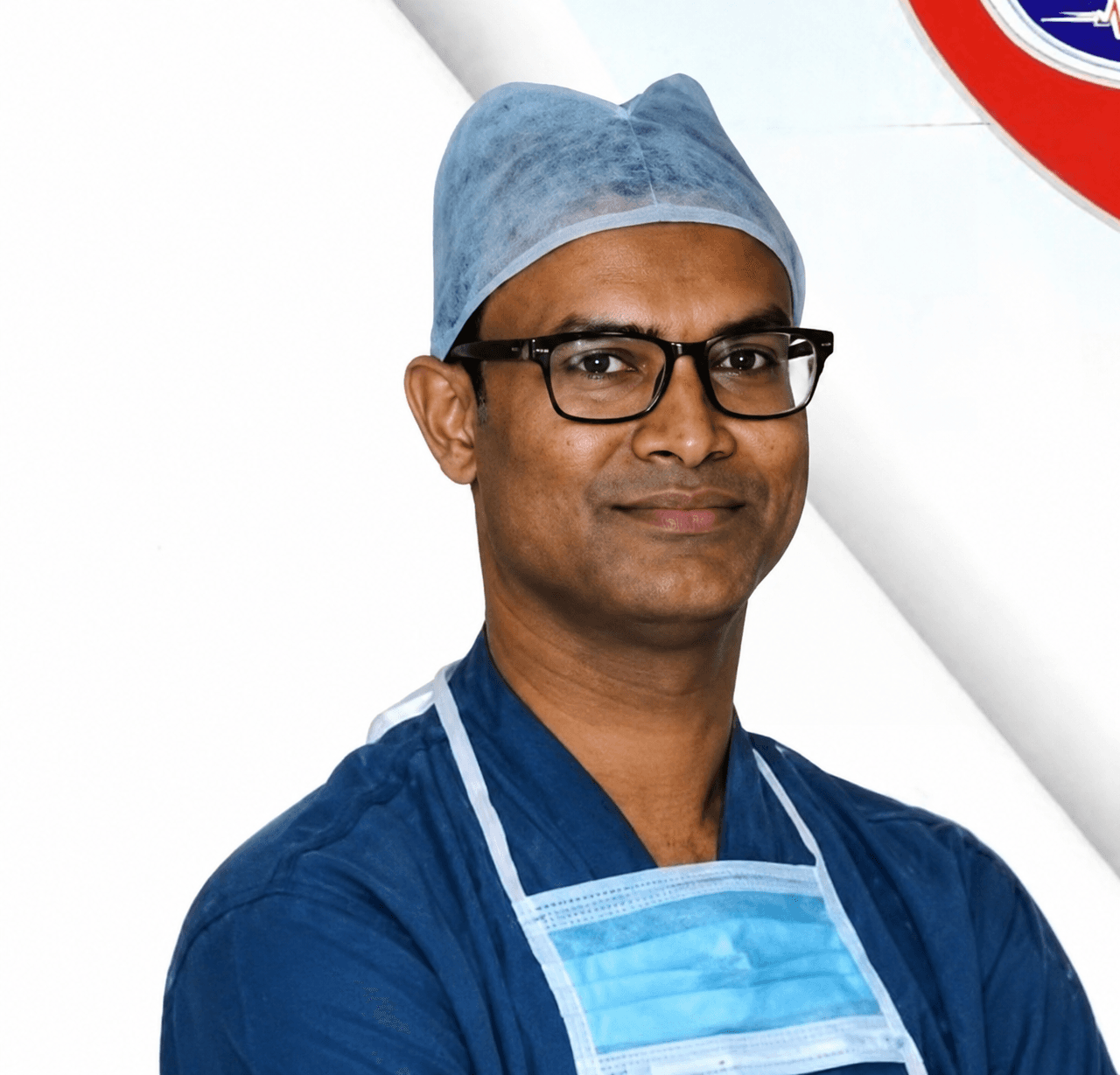 Dr. Mahesh Kushwaha, visiting cardiologist at Dubey Nursing Home