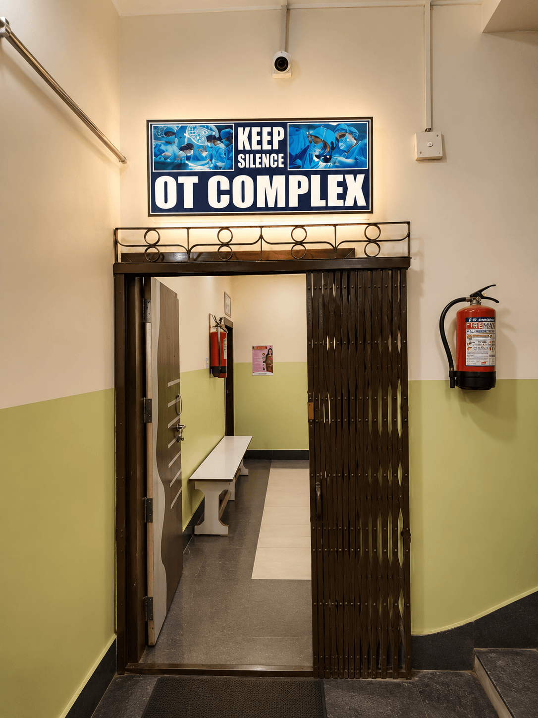 Operation Theatre Complex entrance at Dubey Nursing Home